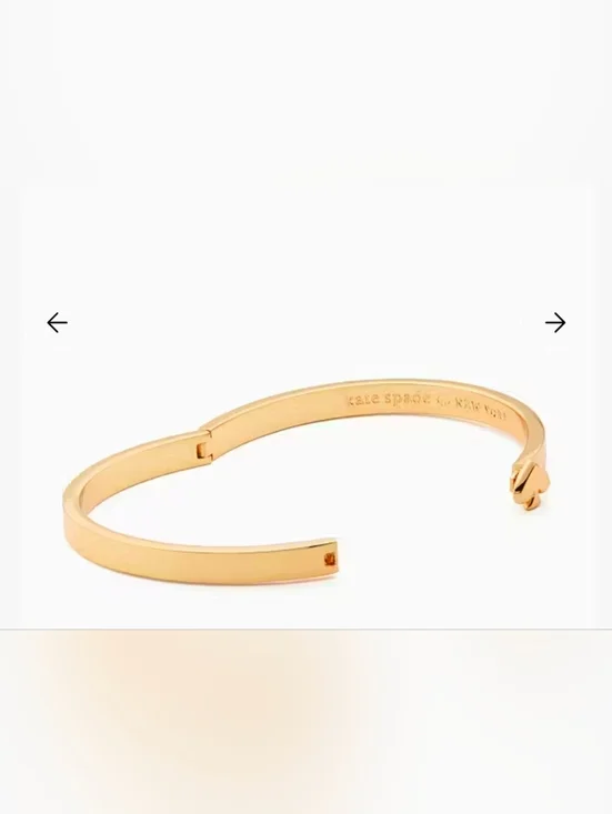 KATE SPADE NEW YORK NWOT Everyday Spade Bangle With Dust Bag - Picture 4 of 8